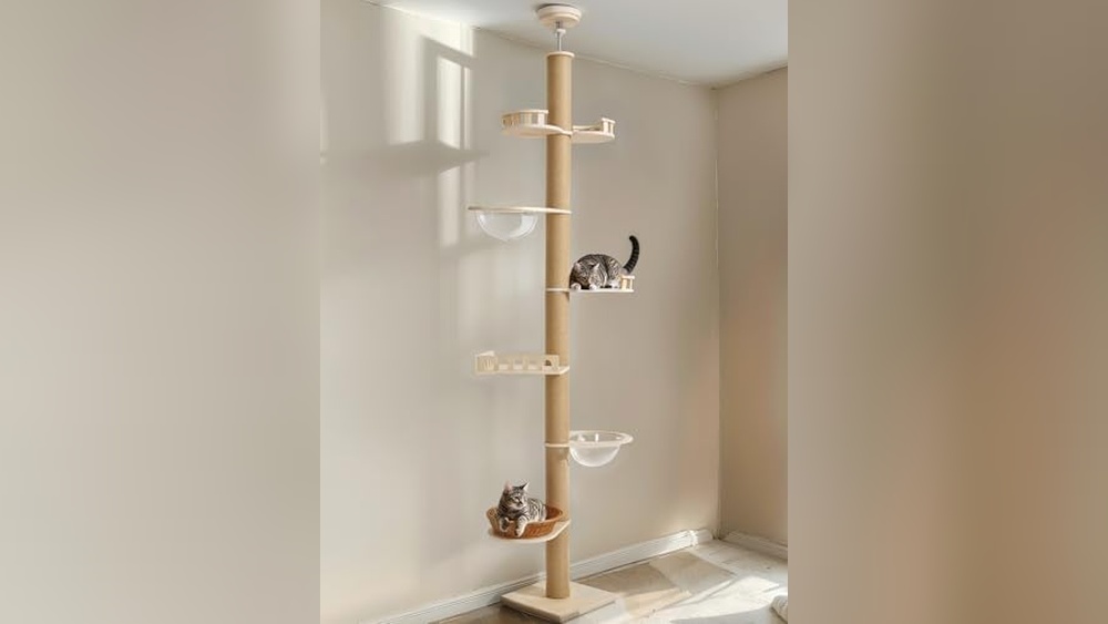 Best Floor to Ceiling Cat Tree for Active Indoor Cats and Scratching Fun